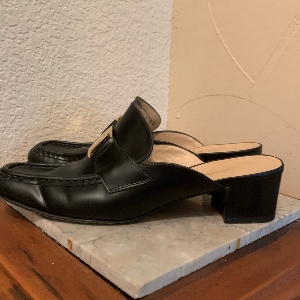 Salvatore Ferragamo black mules - size 5.5 - Picture 8 of 8